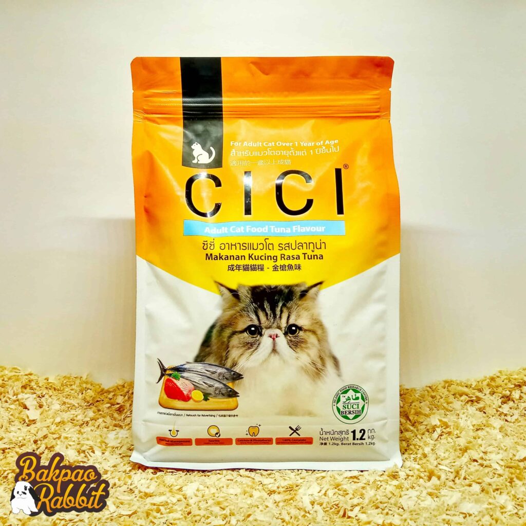 CICI Adult Cat Food Tuna Flavour 1.2kg Bakpao Rabbit