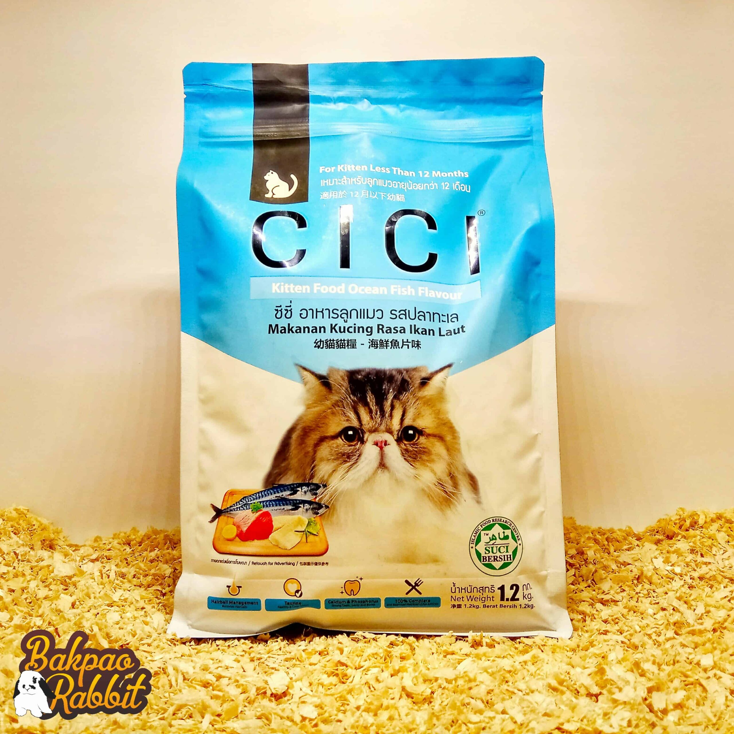CICI Kitten Food Ocean Fish Flavour 1.2kg Bakpao Rabbit