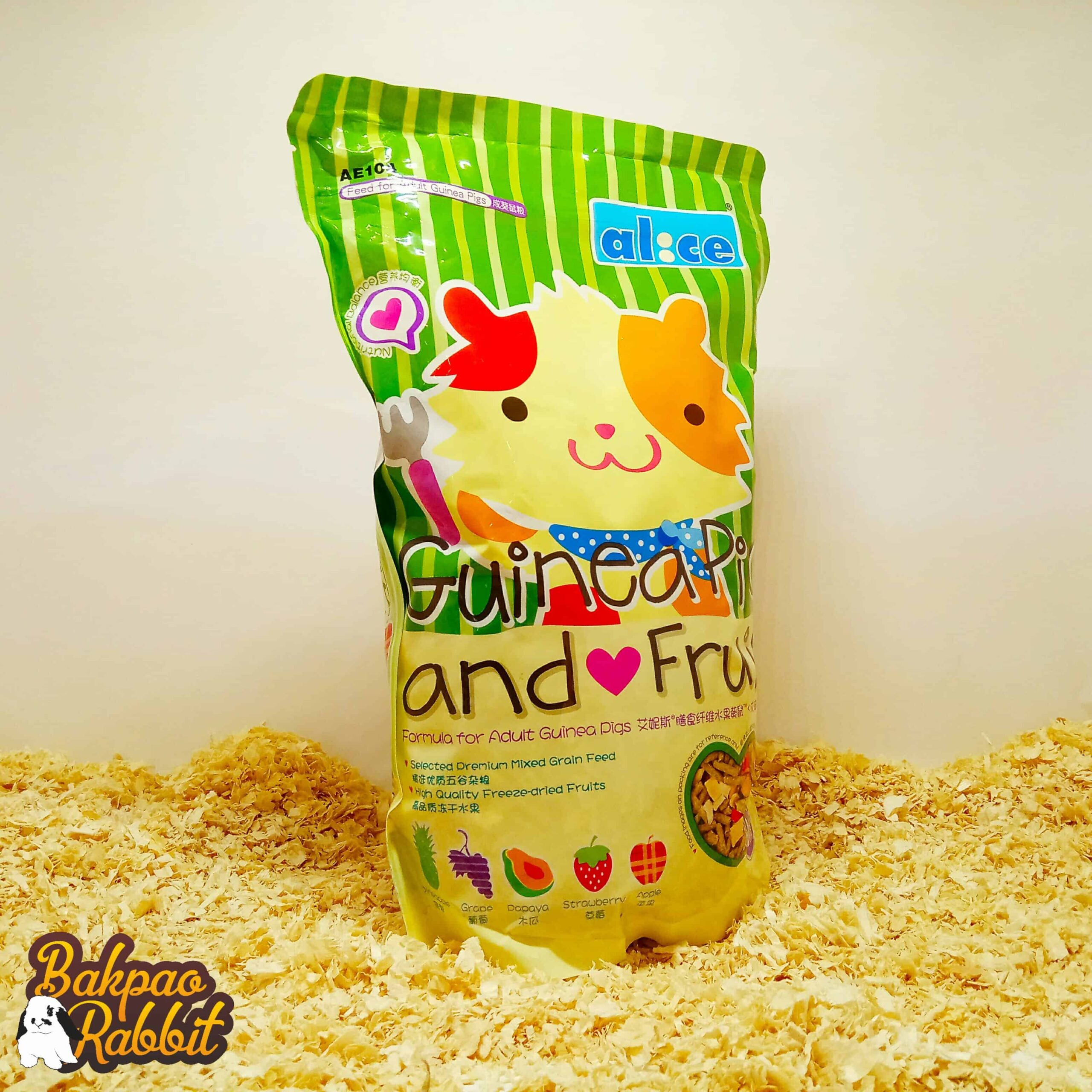 Alice AE104 Adult Guinea Pig and Fruit 1kg