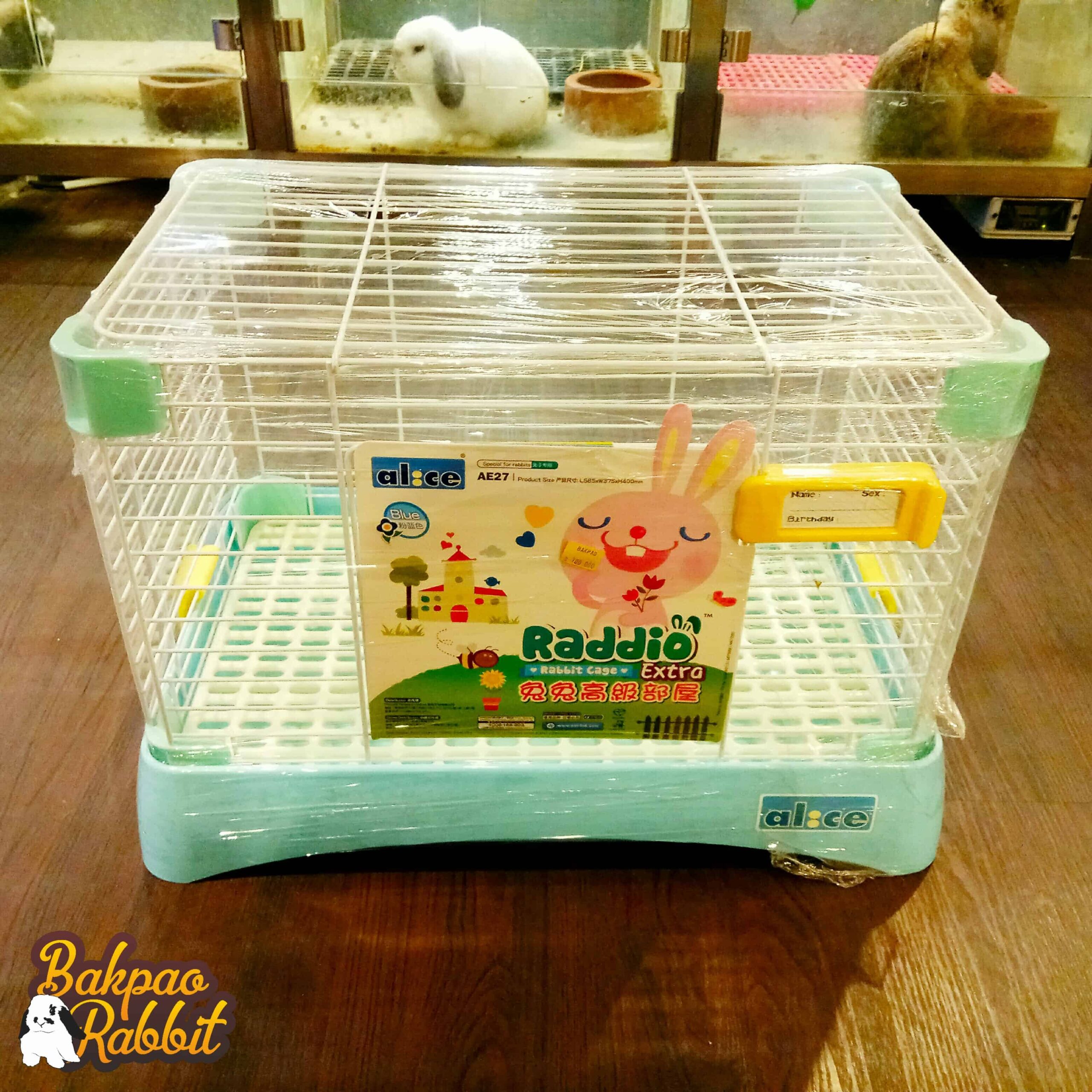 Alice AE27 Raddio Extra Rabbit Cage Medium Blue - Bakpao Rabbit