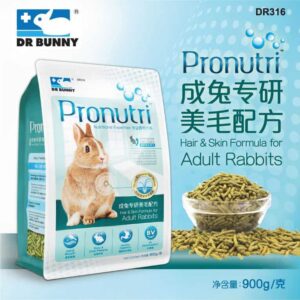 Dr Bunny DR316 Pronutri Hair & Skin Formula For Adult Rabbits 900g