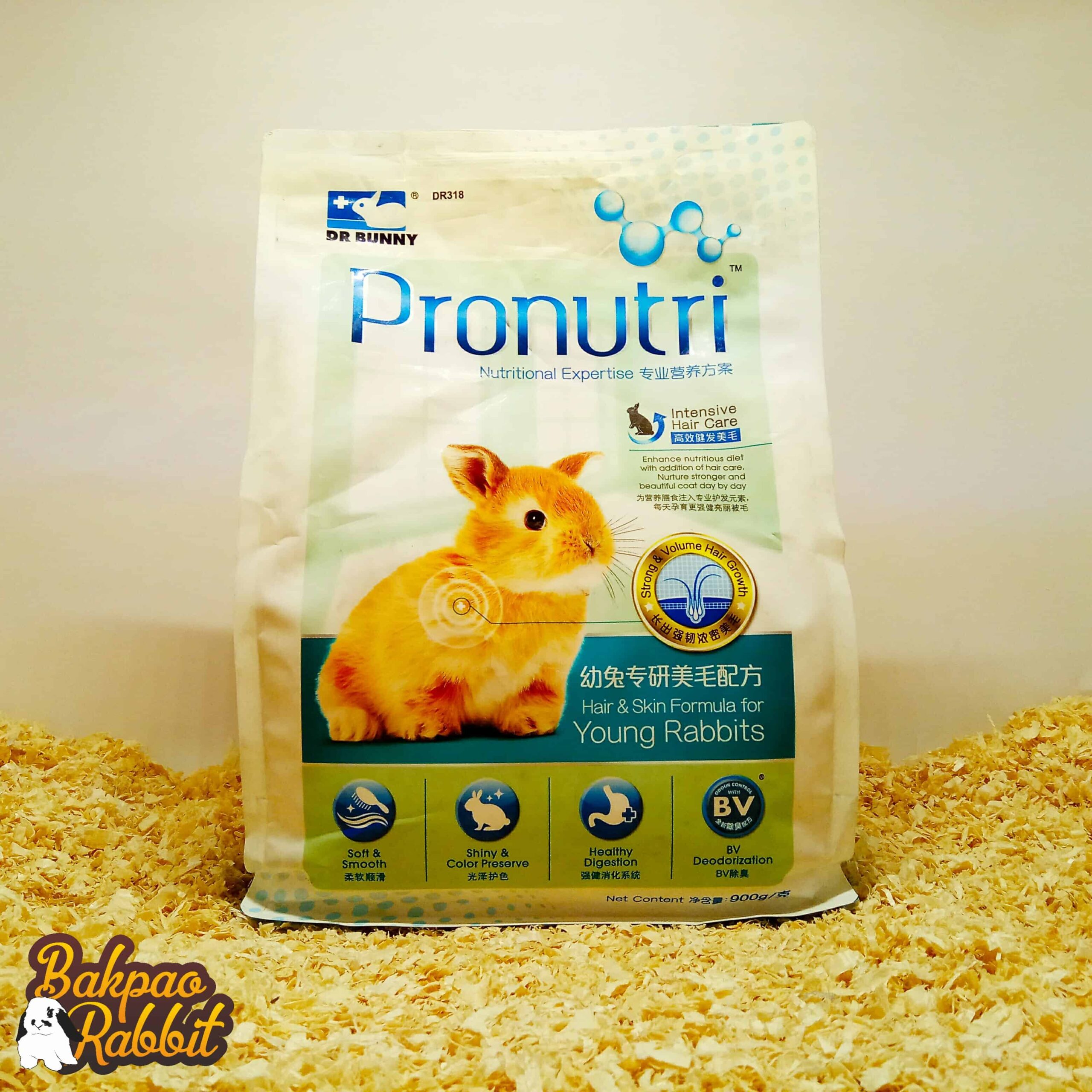 Dr Bunny DR318 Pronutri Hair & Skin Formula For Young Rabbits 900g