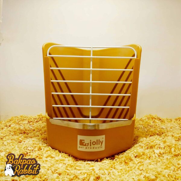 Jolly JP140 2 in 1 Hay Rack & Feeding Bowl Brown