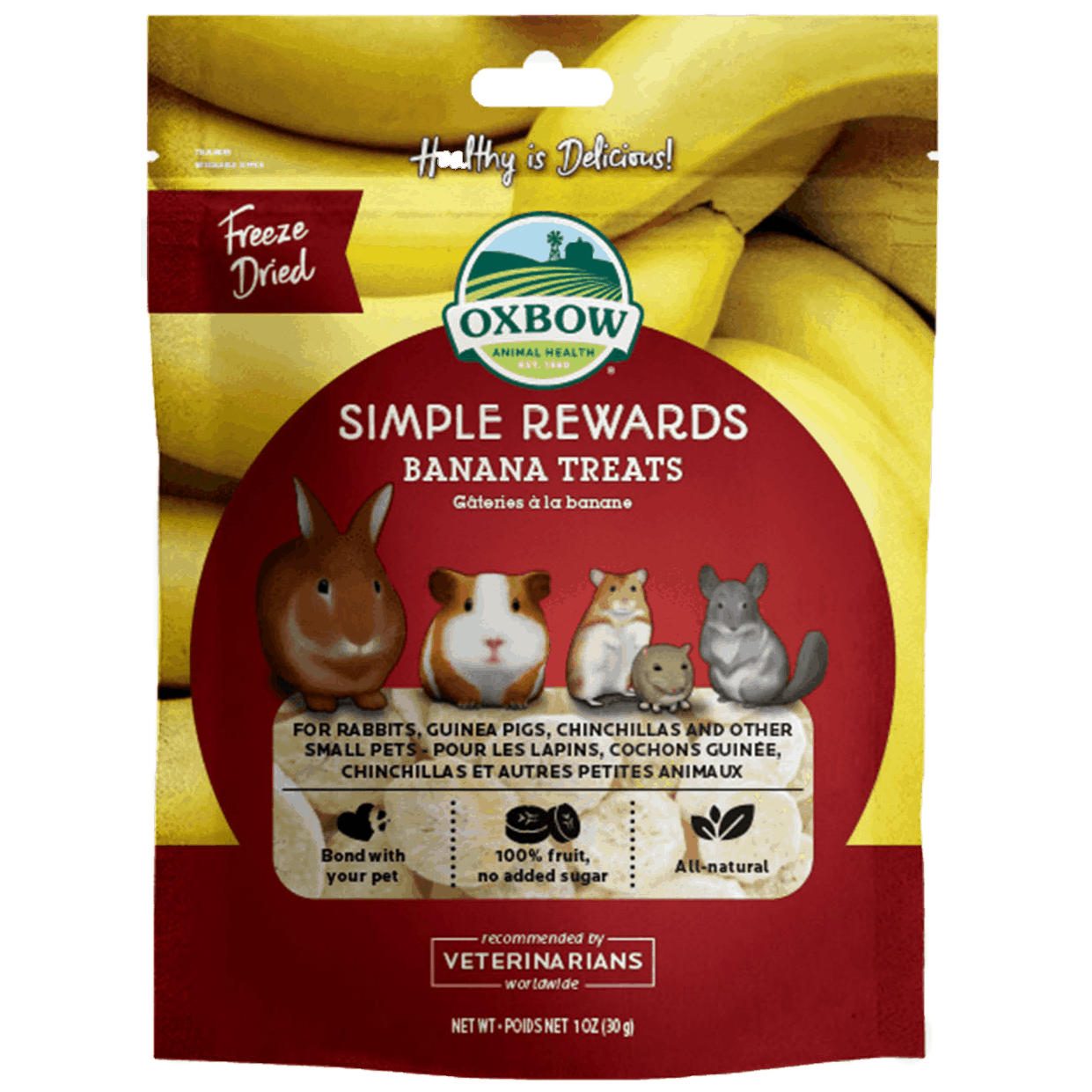 Oxbow Simple Rewards Banana Treats 1oz