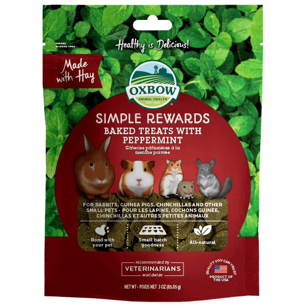 Oxbow Simple Rewards Baked Treats With Peppermint 3oz